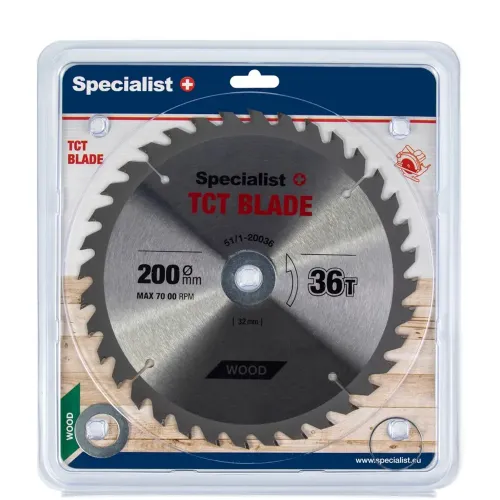 Specialist+ SPECIALIST+ griešanas disks, 200 x 36T x 32/30/20/16 mm 51-1-20036