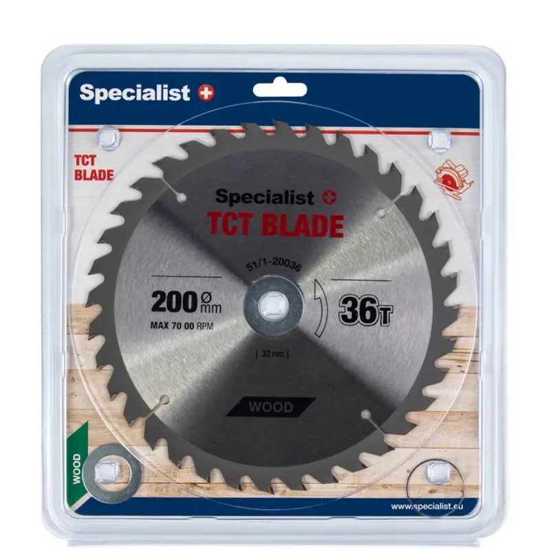 Specialist+ SPECIALIST+ griešanas disks, 200 x 36T x 32/30/20/16 mm 51-1-20036