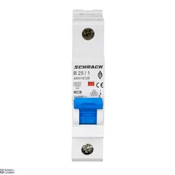 SCHRACK AM618125-- — Miniature Circuit Breaker AMPARO 6kA, B 25A, 1P SCHRACK AM618125-- — Miniature Circuit Breaker AMPARO 6kA, B 25A, 1P