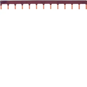 Hager KB163P — Busbar Insulated, 1P, 63 A prong 10 mm² Brown, 13M Hager KB163P — Busbar Insulated, 1P, 63 A prong 10 mm² Brown, 13M
