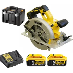 Дисковая пила DeWalt DCS570P2; 18V 2x5Ah