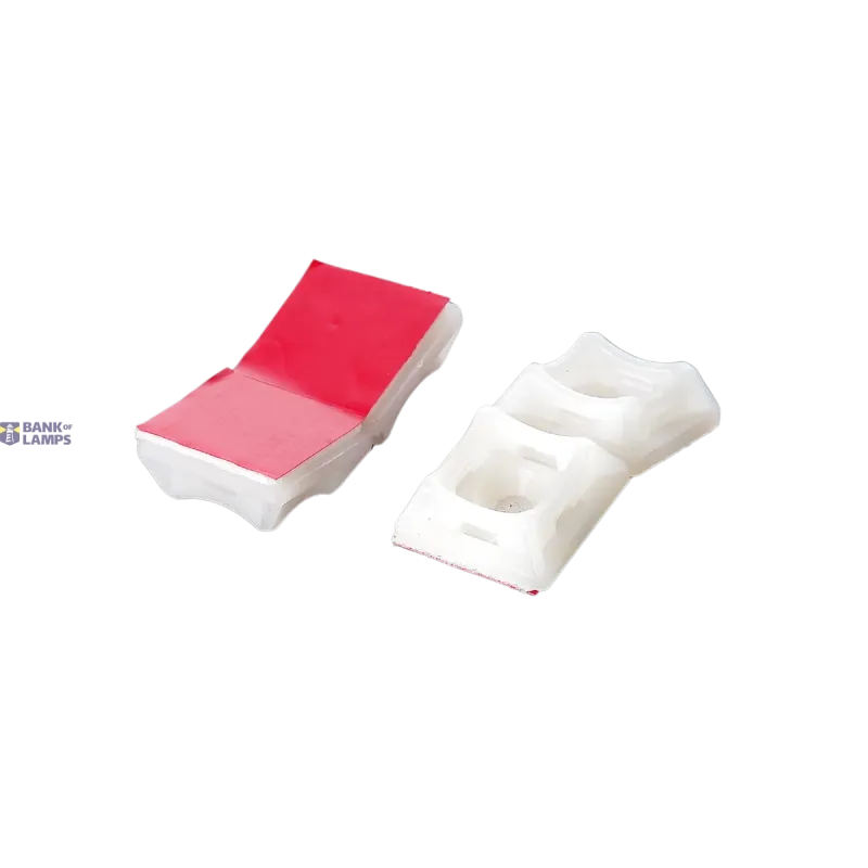 THORGEON Self-Adhesive Cable Ties Mount 20x20 White (50 pcs) 15267