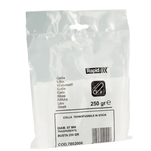 Rapid Glue sticks 7x100mm, multi purpose, transparent, 250g, Rapid 57002006