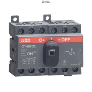 ABB 1SCA104913R1001 — OT40F3C CHANGE-OVER SWITCH ABB 1SCA104913R1001 — OT40F3C CHANGE-OVER SWITCH