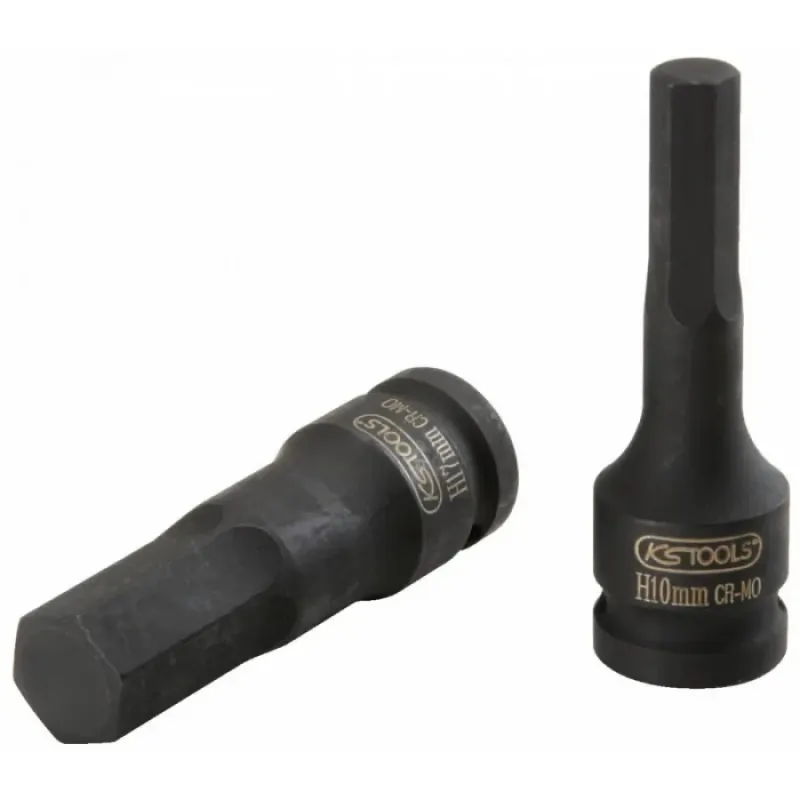 KS Tools Triecienmuciņa 1/2´´ HEX 10 mm, gara, KS Tools 911-0928-E