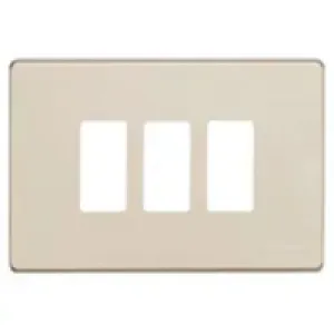 BTicino 503/3/R — Cover Plate 3 Modules, IP20, White, 118×80×7mm BTicino 503/3/R — Cover Plate 3 Modules, IP20, White, 118×80×7mm