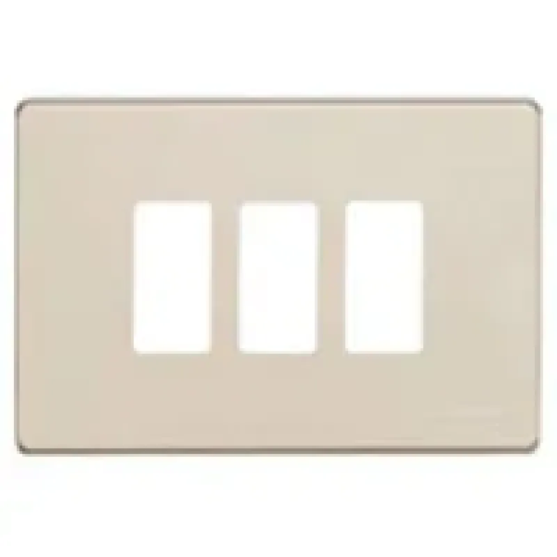 BTicino Cover Plate 3 Modules, IP20, White, 118×80×7mm 503-3-R