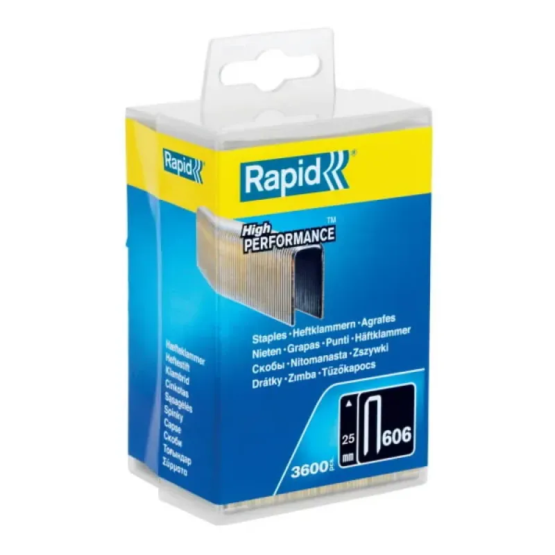 Rapid Skavas 606/25 3600 gab., 6,0x1,1mm, melnas, plastmasas 40303095