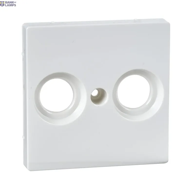 Schneider Electric Socket Merten System M, White, Central Plate For Antenna MTN4122-0319
