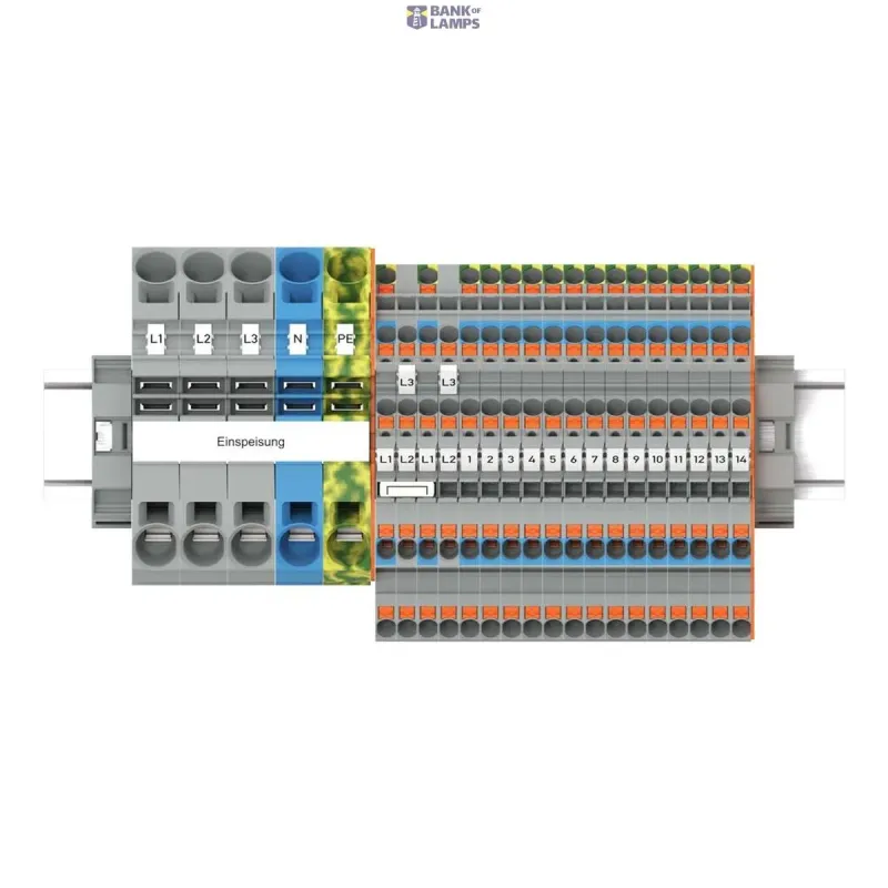 WAGO Topjob® S Fi/Ls Main Distribution Board Set With Push-Button 821-111