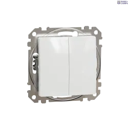 Schneider Electric SDD111105 — Installation slēdzis Sedna Design & Elements, White, 2-circuits slēdzis 10AX, Professional