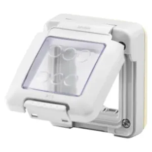 GEWISS GW27401 — COMBI IN - WATERTIGHT CAP 2 MODULES - SYSTEM - IP55 - GRIGIO RAL 7035