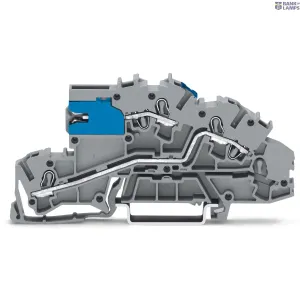 WAGO 2003-7640 — Multilevel Installation Terminal Block 2.5 mm², Push-In Cage Clamp®, Gray, Nt/L