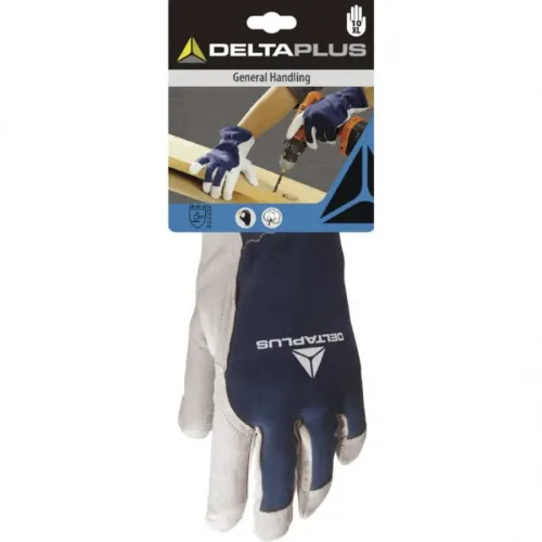 Delta Plus Tekstila darba cimdi, kazādas, auduma virspuse, zili, 10 DPCT40210