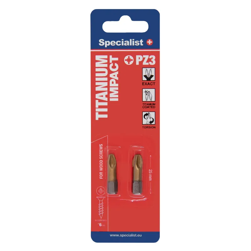 Specialist+ SPECIALIST+ uzgalis TITANIUM PZ3, 25 mm, 2 gab. 24-2-074