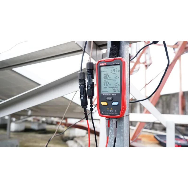 UNI-T MPPT testeris, 5-800 W, 0-35 A, 12-60 VDC UT673PV