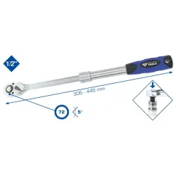 Teleskopiskā sprūdatslēga 1/2´´, 305-445mm, Brilliant Tools