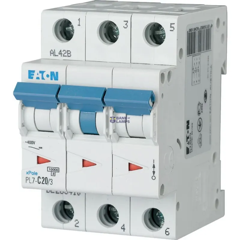 EATON PL7-D20/3 Miniature circuit breaker (MCB), 20 A, 3p 263422