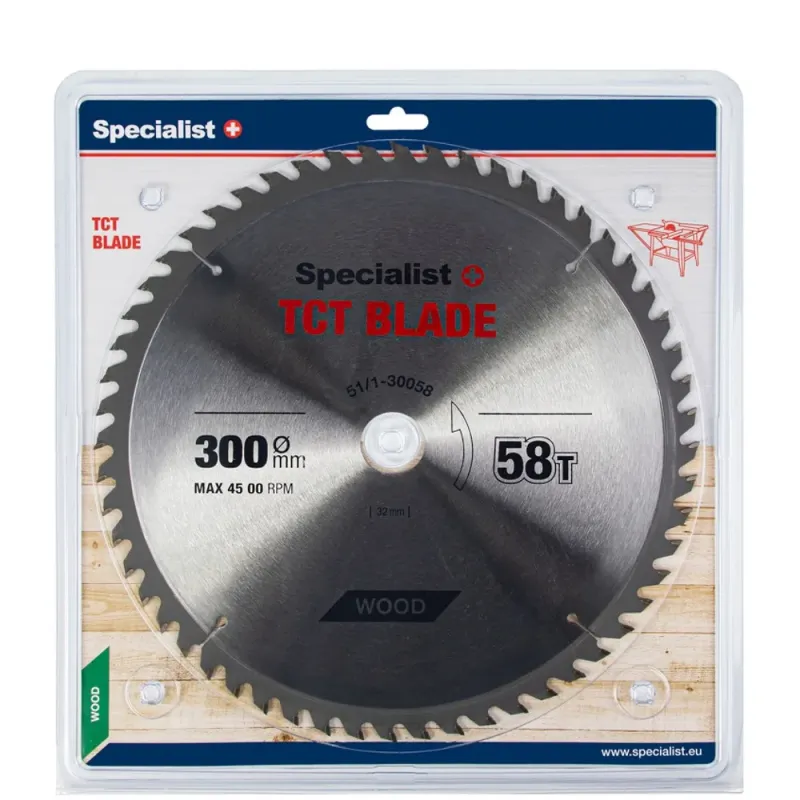 Specialist+ SPECIALIST+ griešanas disks, 300 x 58T x 32/30 mm 51-1-30058