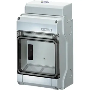 HENSEL 6100057 — Small Distribution Board KV 9106 101A, 400V, 1x6 Modules, IP65, With Terminals