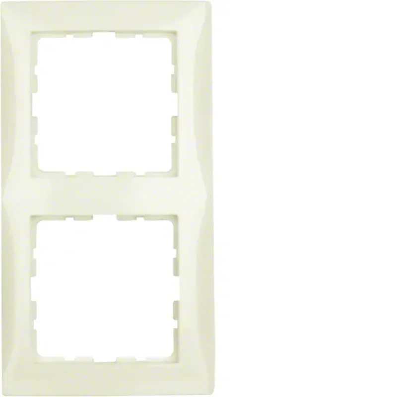Berker Frame 2gang, S.1, white glossy 10128982