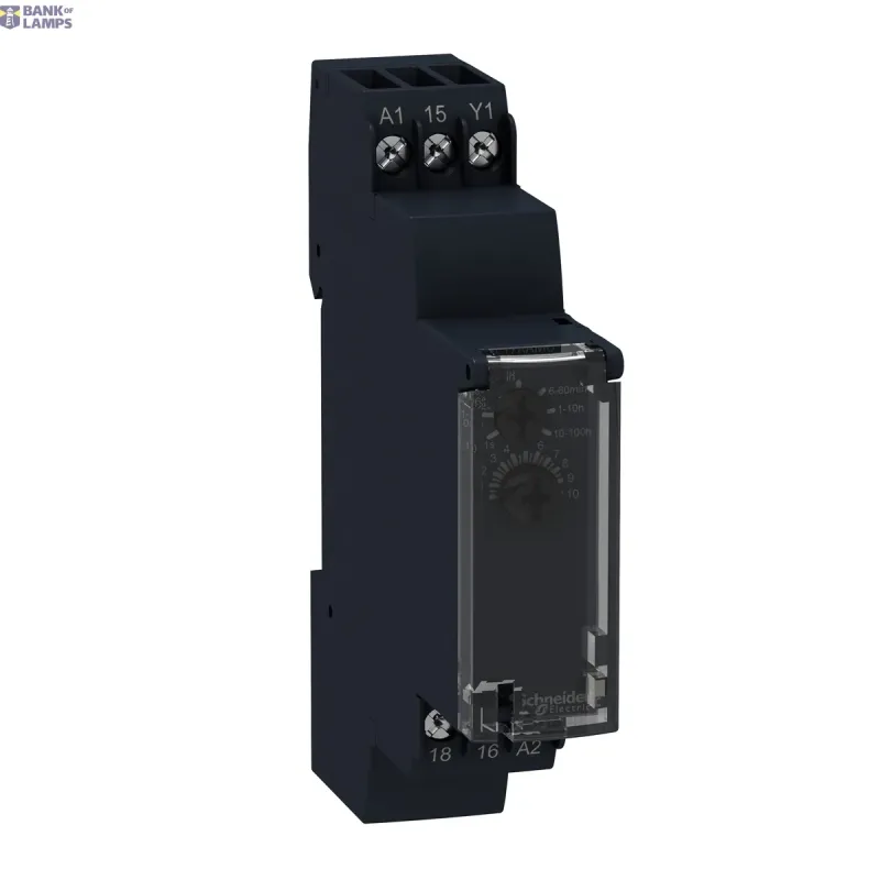 Schneider Electric Modular Timing Relay Harmony, 8A, 24V DC, 1CO, 1s–100h RE17RCMU