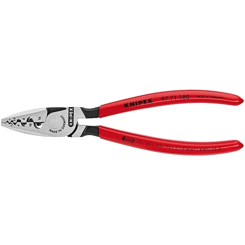 Knipex Knaibles uzgaļu presēšanai 0,25-16 mm², Knipex 9771180