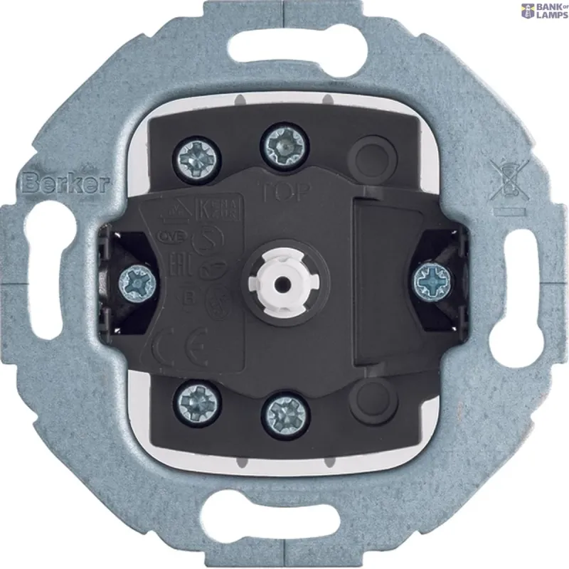 Berker Push-button Spring-return, changeover contact, Serie 384603