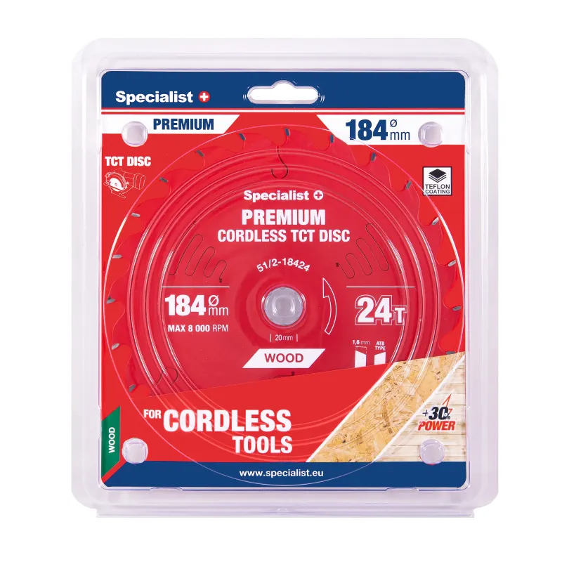 Specialist+ Griešanas disks 184x24Tx20/16mm, Cordless PREMIUM 51-2-18424