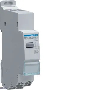 Hager EPS410B — Electronic Latching relejs 1NO, 230 V