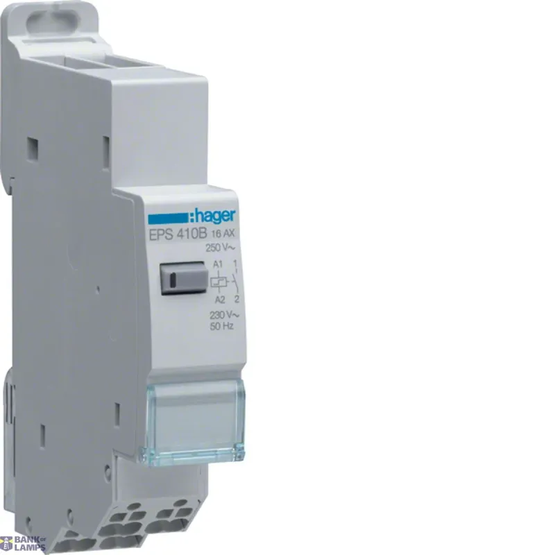 Hager Electronic Latching Relay 1NO, 230 V EPS410B
