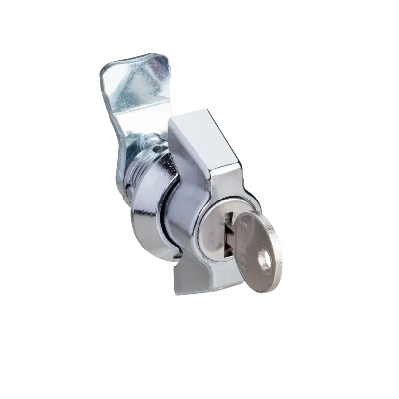 Schneider Electric Handle Spacial S3X, Handle: chromium plated zamak, Key NSYCL1242ECSX