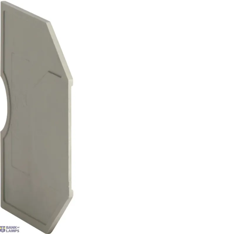 Hager Terminal Block End Plate KxA02LH KxA04LH Grey KWE01G