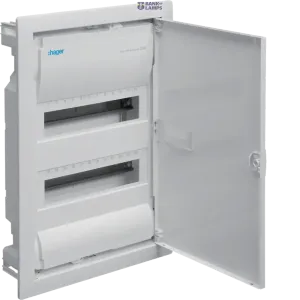 Hager VU24NC — Small Distributor Volta Flush-mounted 2x12 PLE, IP30, protection class II, sheet steel door