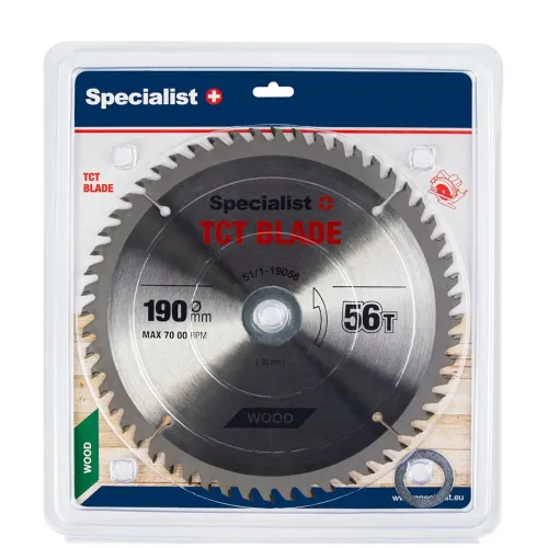 Specialist+ SPECIALIST+ griešanas disks, 190 x 56T x 30/20/16 mm 51-1-19056