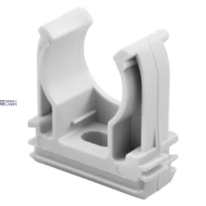 GEWISS GW50602 — Shockproof Polymer Saddle Snap Clip For External Conduits Ø 20mm, Grey RAL 7035 GEWISS GW50602 — Shockproof Polymer Saddle Snap Clip For External Conduits Ø 20mm, Grey RAL 7035