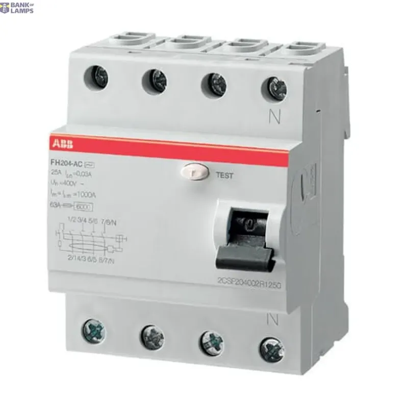 ABB FH204 AC-25/0.1 Residual Current Circuit Breaker 4P AC type 2CSF204006R2250