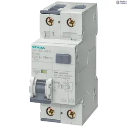 Siemens 5SU1354-6KK40 — RCBO, 10 kA, 1P+N, type A, 30 mA, B-char, In: 40 A, Un AC: 230 V Siemens 5SU1354-6KK40 — RCBO, 10 kA, 1P+N, type A, 30 mA, B-char, In: 40 A, Un AC: 230 V