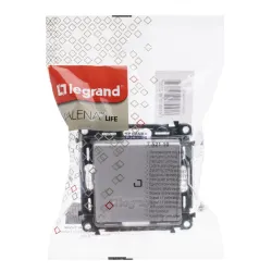 Legrand 752110 — Illuminated Switch Valena Life 250 V, White, with Cover, 10AX, 10 A, one-way