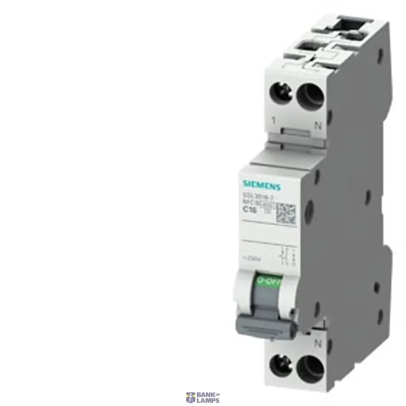 Siemens CIRCUIT BREAKER 230V 4.5KA, 1+N-POLE/1MW C2 5SL3002-7