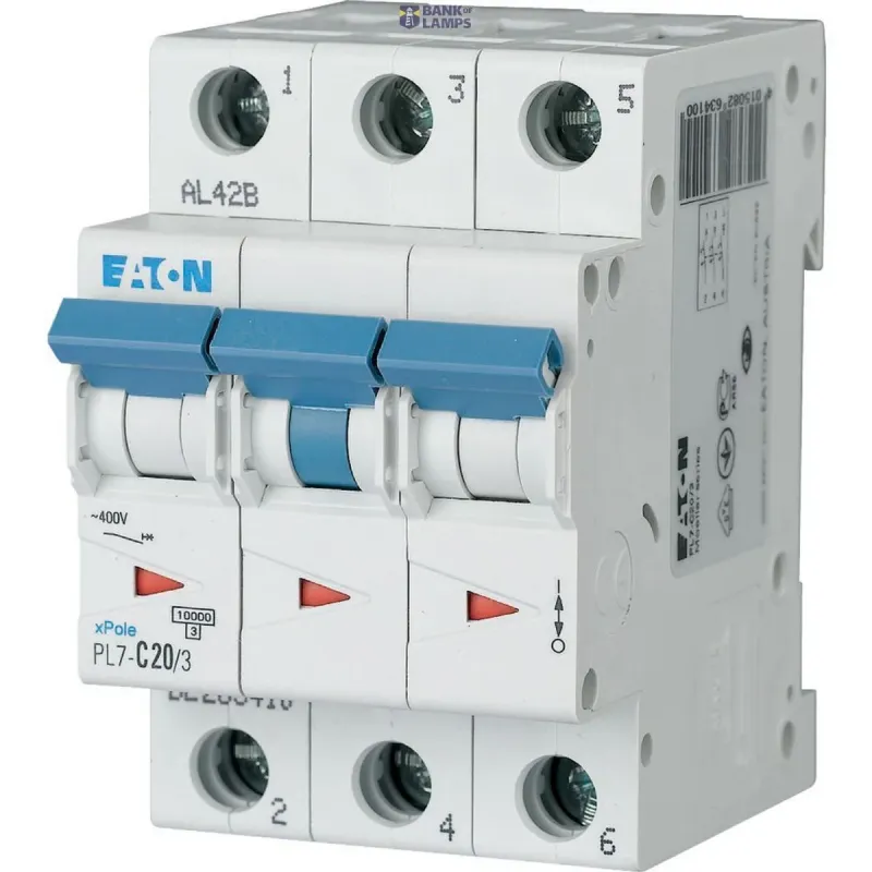 EATON PL7-C20/3 Miniature circuit breaker (MCB), 20 A, 3p 263410