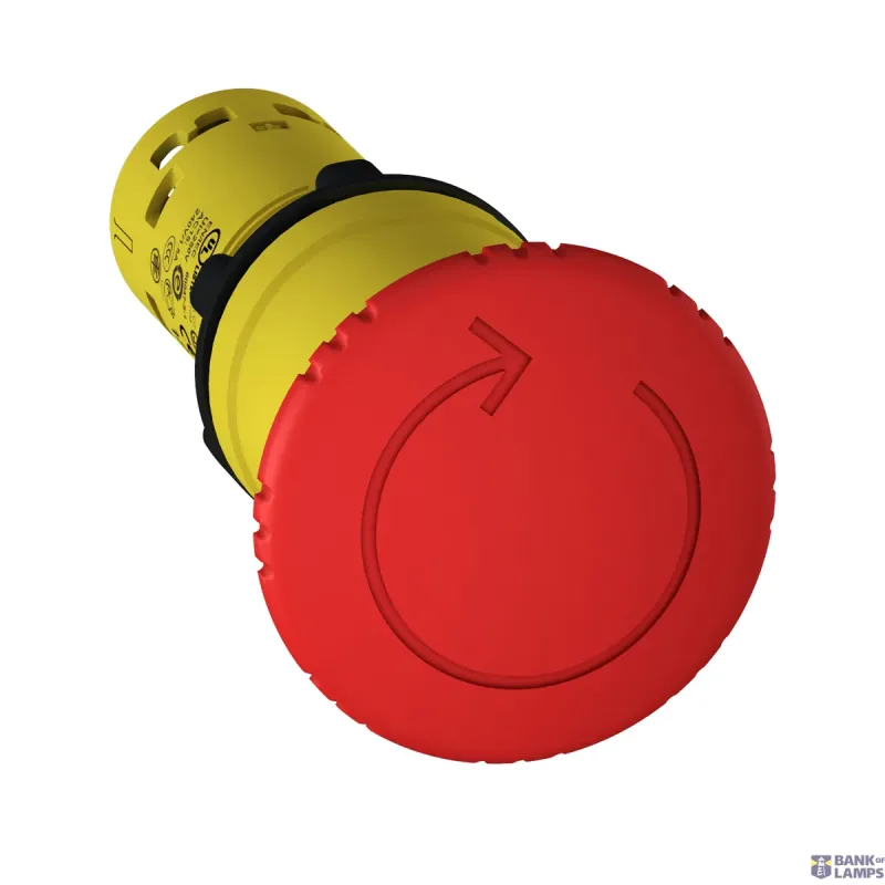 Schneider Electric Emergency Stop Push-Button Harmony XB7, 1NC, Ø 40mm, Red XB7NS8442