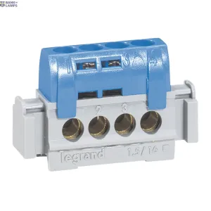 Legrand 004840 — Terminal Block DISTRIBUTION ACCESSORIES 47 mm, Blue, 1P, 16 mm, 30 mm Legrand 004840 — Terminal Block DISTRIBUTION ACCESSORIES 47 mm, Blue, 1P, 16 mm, 30 mm