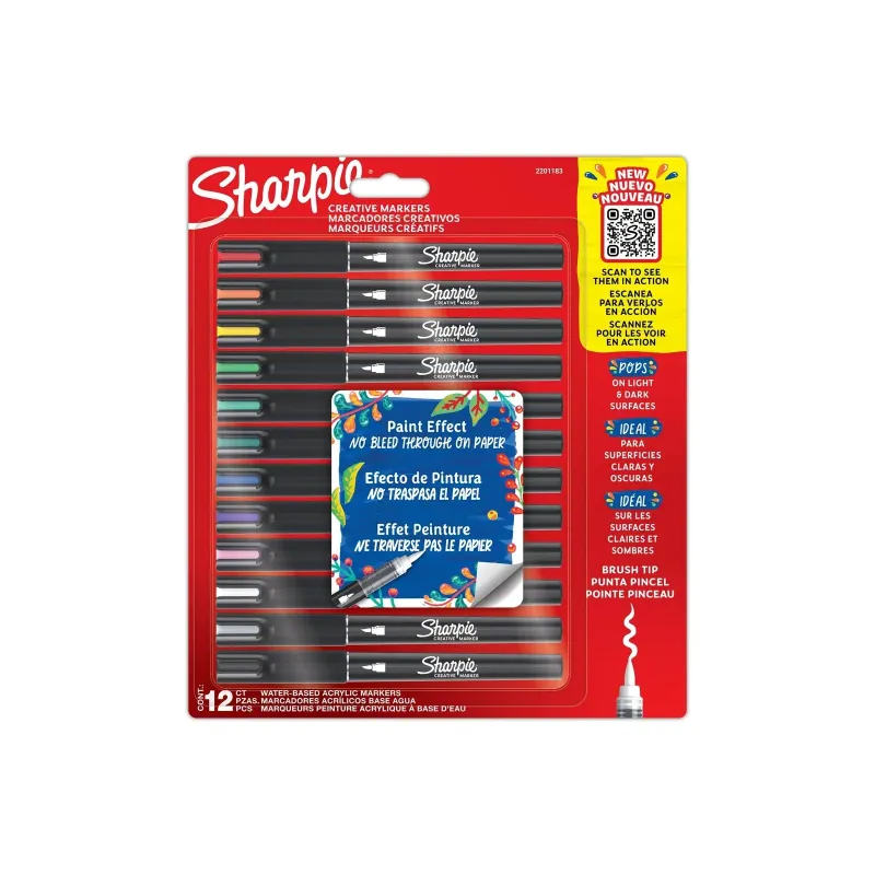 SHARPIE Akrila radošie marķieri, uz ūdens bāzes, 12 gab., SHARPIE 09-2201183