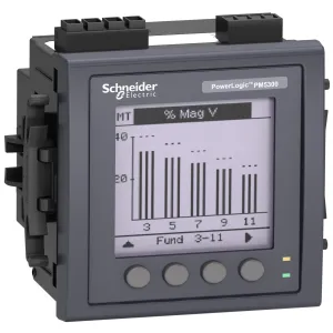 Schneider Electric METSEPM5330 — Power Meter PowerLogic PM5000 PM5330, 1 A, 90–450 V AC, IP54