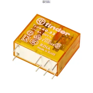 FINDER 405280240000 — PCB/Plug-in Rel. 5mm.pinning 2CO 8A/24VAC/Agni (40.52.8.024.0000)