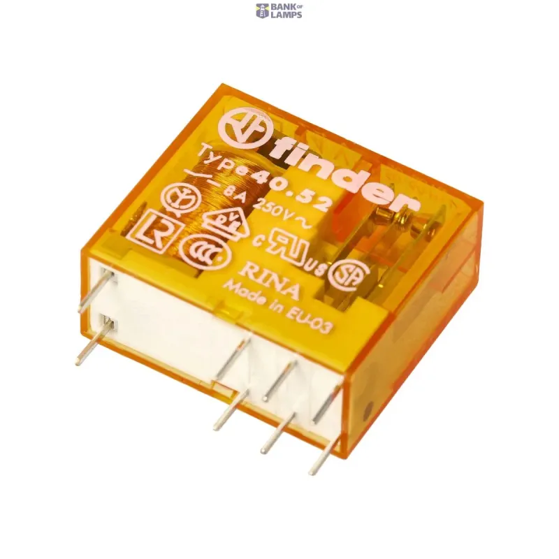FINDER PCB/Plug-in Rel. 5mm.pinning 2CO 8A/24VAC/Agni 405280240000
