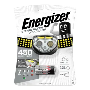 Galvas lukturis, 450 lm, 3xAAA, VISION ULTRA HD, ENERGIZER Galvas lukturis, 450 lm, 3xAAA, VISION ULTRA HD, ENERGIZER