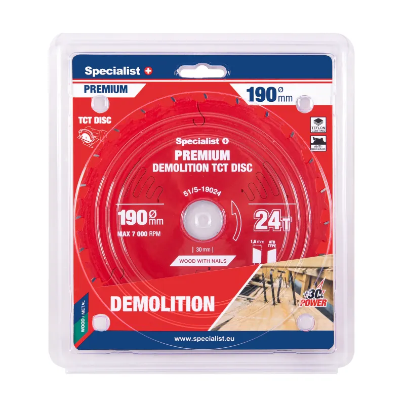 Specialist+ Griešanas disks 190x24Tx30mm, Demolition PREMIUM 51-5-19024