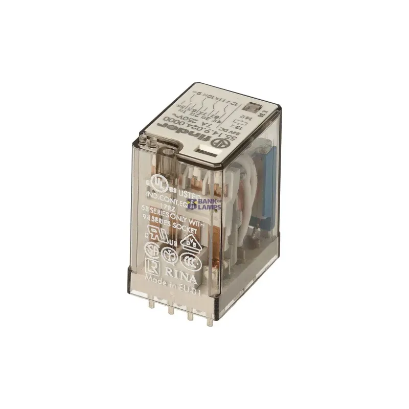 FINDER Relay for printed circuit 4CO 7A/24VDC/Agni 551490240000